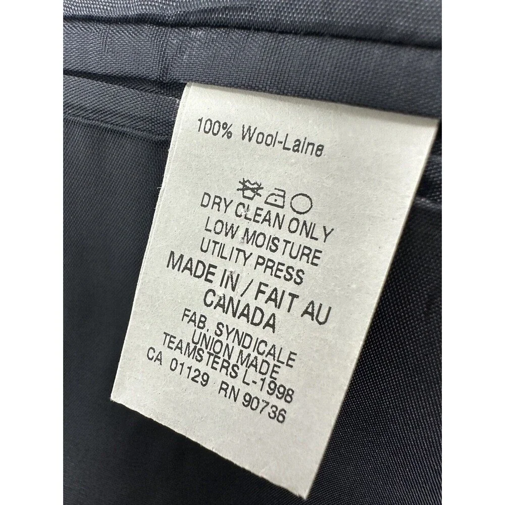 Ralph Lauren Blazer Mens Sport Coat Jacket 40R Gray Pinstripe 2 Button 100% Wool